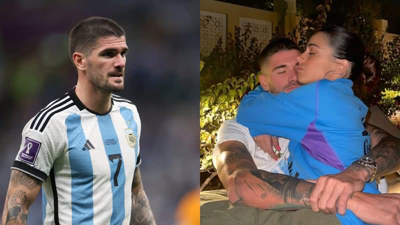 Volante titular seleção argentina Rodrigo De Paul vive romance com uma das maiores estrelas do país atualmente - Foto: Reprodução / Instagram / Getty Images