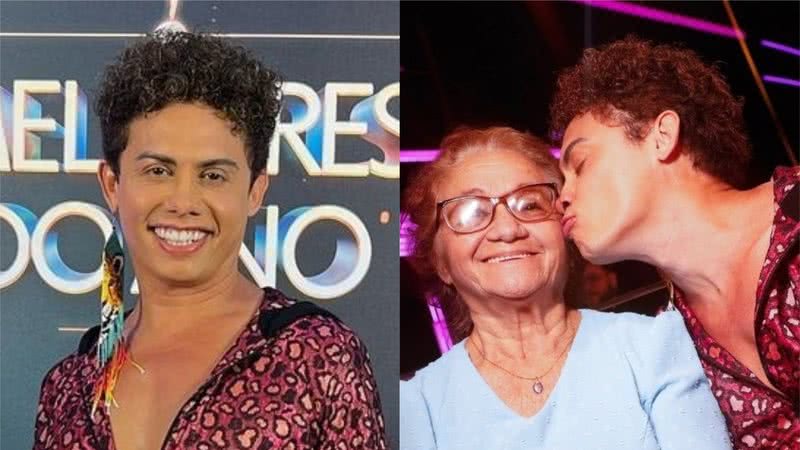 Silvero Pereira junto com a mãe durante o Melhores do Ano - Foto: Reprodução/Instagram