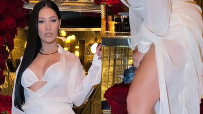 Simaria arrasa com vestido branco transparente - Reprodução/Instagram