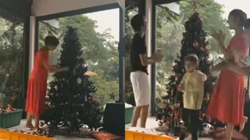 Sophie Charlotte monta árvore de Natal com ajuda do filho e enteados - Reprodução/Instagram