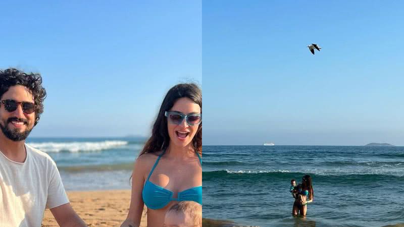 Thaila Ayala curte praia em Búzios com Renato Góes e o filho do casal - Reprodução/Instagram