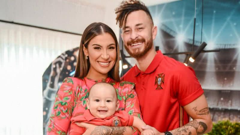 Bianca Andrade e Fred celebram mêsversário do filho, Cris com festa temática do Cristiano Ronaldo - Reprodução/Instagram/Kamila Strada