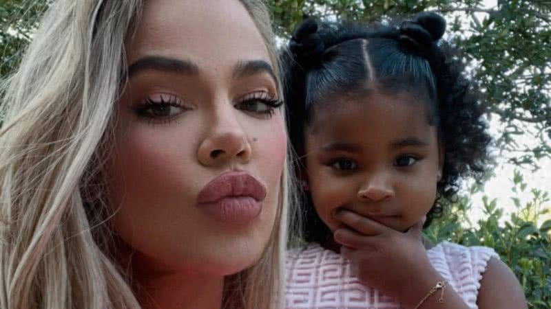 Khloé Kardashian flagra a filha toda estilosa e se derrete - Reprodução/Instagram