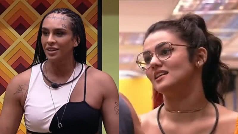 BBB 22: Eslovênia e Lina se exaltam e batem boca na sala - (Divulgação/TV Globo)