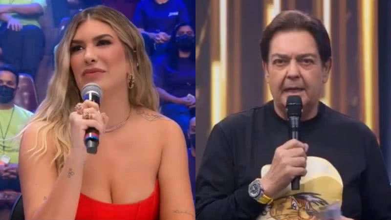 Lore Improta agradece Faustão após participar de seu programa na Band - Reprodução/Rede Bandeirantes