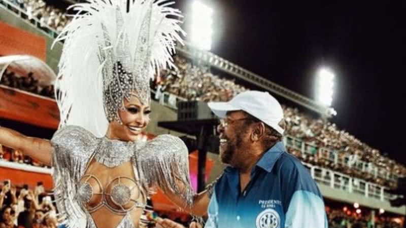 Sabrina Sato e Martinho da Vila fazem parte da escola de samba carioca Unidos da Vila Isabel - Reprodução: Instagram