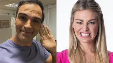 Apresentador do BBB 22, Tadeu Schmidt brinca com Bárbara após eliminação - Reprodução/Instagram