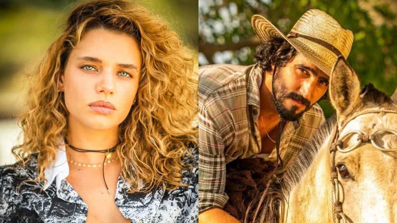 Bruna Linzmeyer e Renato Góes em 'Pantanal' - João Miguel Júnior/TV Globo