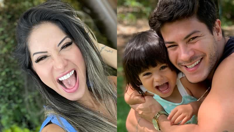 Maíra Cardi com Arthur Aguiar e Sophia - Reprodução/Instagram