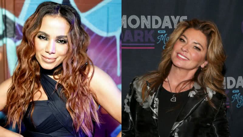 Anitta se encontrou com a cantora Shania Twain - Fotos: Getty Images