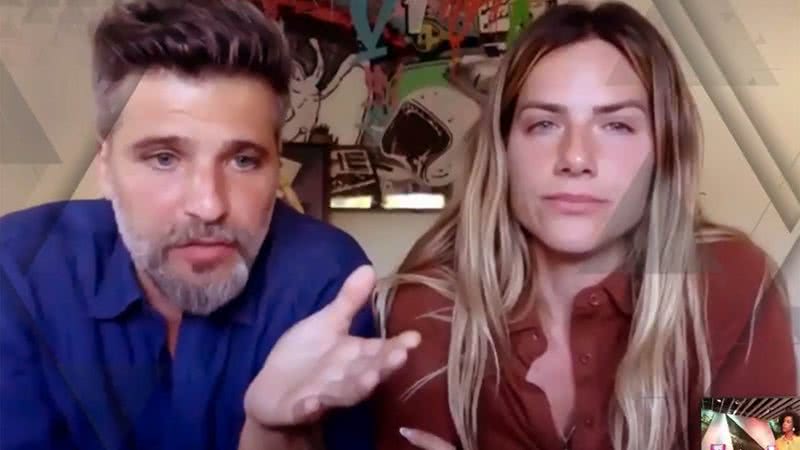 Bruno Gagliasso e Giovanna Ewbank no Fantástico - Foto: Reprodução / Globo