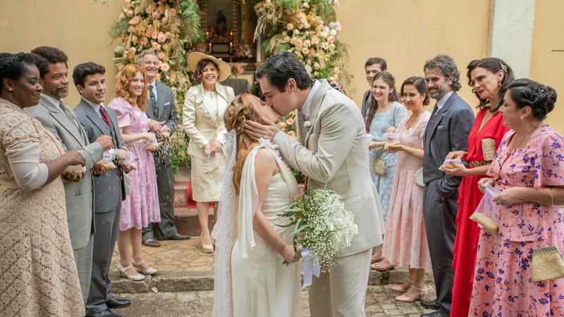 Casamento de Isadora (Larissa Manoela) e Joaquim (Danilo Mesquita) na novela Além da Ilusão - Fotos: Globo / Paulo Belote