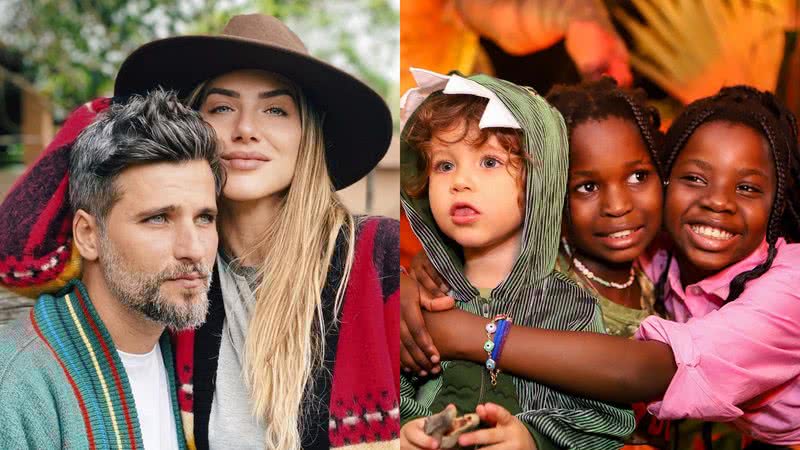 De férias, filhos de Giovanna Ewbank e Bruno Gagliasso roubam a atenção em fotos na praia - Reprodução/Instagram/Larissa Joice