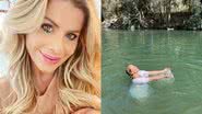 Karina Bacchi posta fotos ao conhecer o Rio Jordão - Reprodução/ Instagram