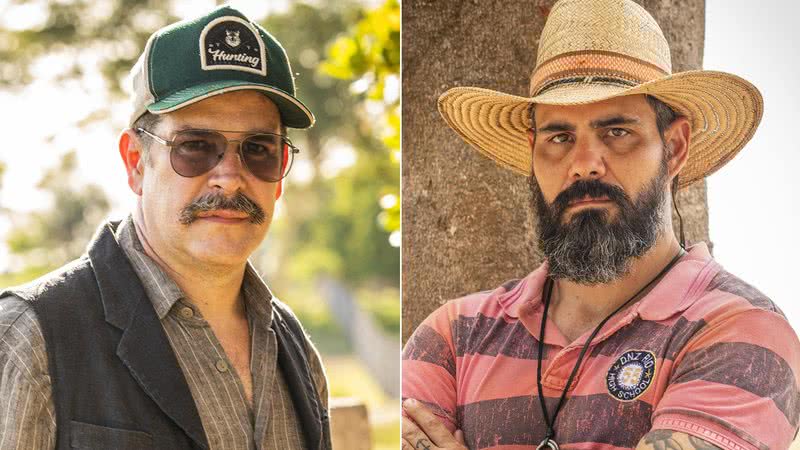 Tenório (Murilo Benício) e Alcides (Juliano Cazarré) na novela Pantanal - Foto: Globo / João Miguel Junior