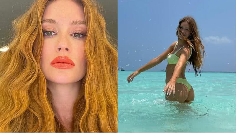 Nas Maldivas, Marina Ruy Barbosa rouba a cena ao surgir de biquíni - Reprodução/Instagram