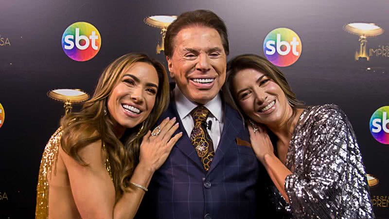 Patricia Abravanel, Silvio Santos e Rebeca Abravanel na gravação do Troféu Imprensa 2022 - Fotos: Lourival Ribeiro/SBT