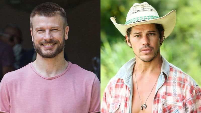 Rodrigo Hilbert brinca com José Loreto, o Tadeu de 'Pantanal' - Reprodução/Instagram