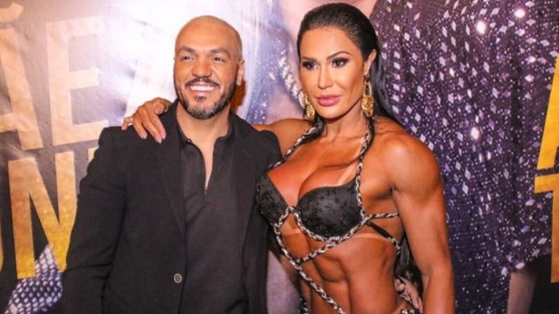 Belo e Gracyanne Barbosa comemoram mais um ano juntos - Reprodução/Instagram