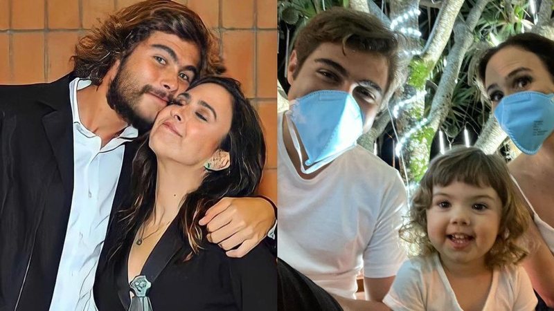 Rafa Vitti baba pela beleza e fofura da esposa, Tata Werneck, e a filha, Clara Maria - Reprodução/Instagram