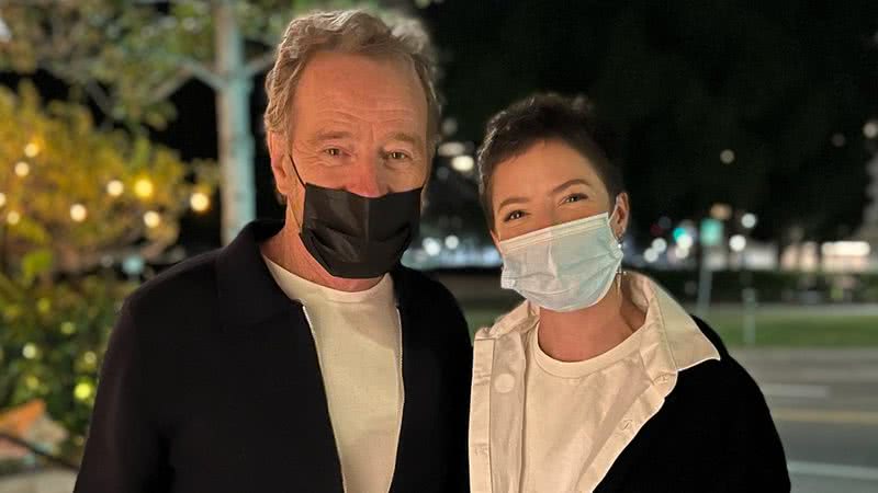 Agatha Moreira publica foto com o ator internacional Bryan Cranston - Reprodução/Instagram