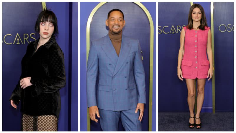 Billie Elish, Will Smith e Penelo Cruz foram alguns dos indicados ao Oscar 2022 que marcaram presença no almoço em Los Angeles - Fotos: Getty Images