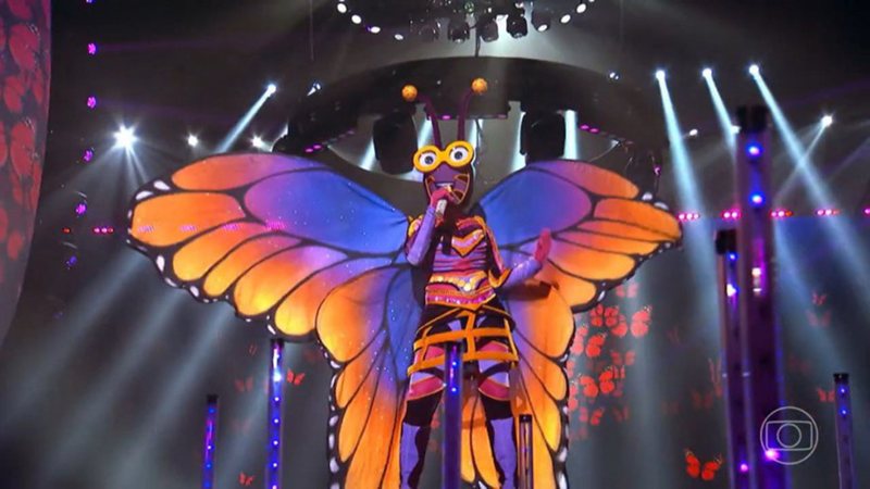 Internautas matam a charada sobre a Borboleta do 'The Masked Singer' - (Divulgação/TV Globo)