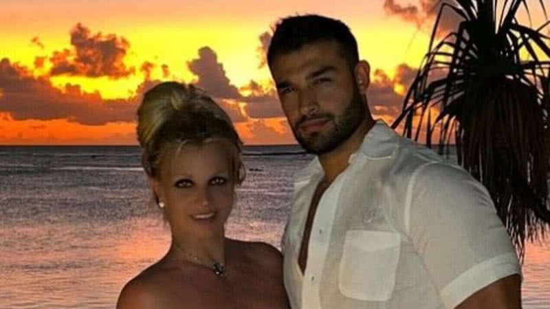 Britney se declarou para Sam no post que fez em suas redes sociais - Reprodução: Instagram