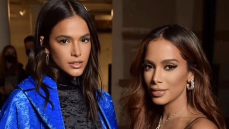 Bruna Marquezine comemora aniversário de Anitta com declaração: ''Te amo'' - Reprodução/Instagram