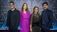 Fábio Porchat, Maria Beltrão, Dira Paes e Marcelo Adnet na coberta do Oscar pela Globoplay - Globo / Paulo Belote