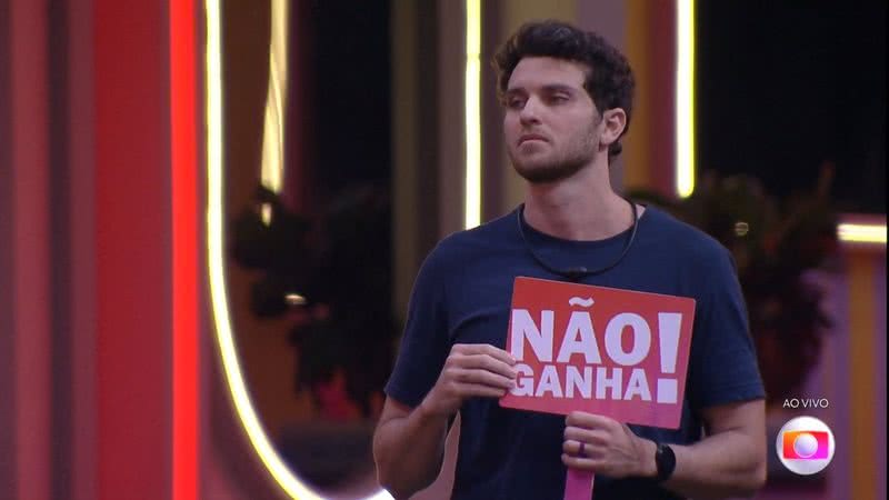 Lucas Bissoli como alvo do Jogo da Discórdia - Globo