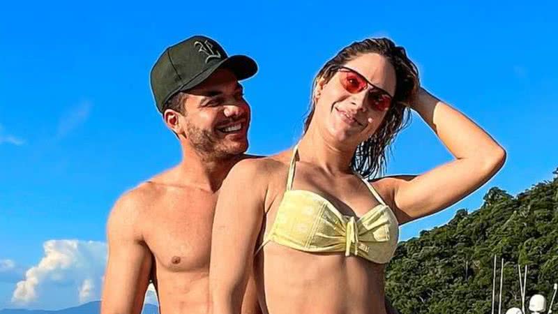 Thyane Dantas curte passeio de barco em Angra dos Reis com Wesley Safadão - Reprodução/Instagram