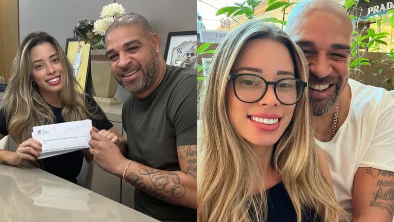 Com a festa marcada só para dezembro, Adriano Imperador e Micaela Mesquita se casam no civil - Foto: Reprodução / Instagram