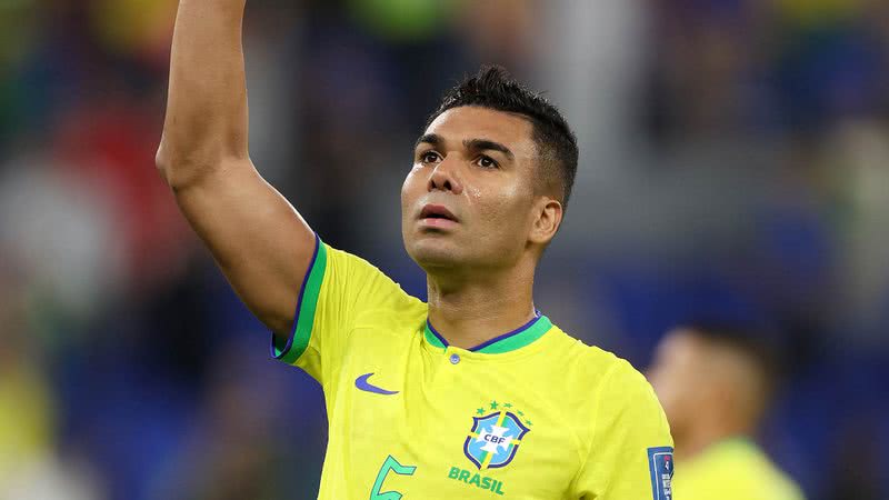 Casemiro marcou o gol que garantiu vitória do Brasil contra a Suíça e recebeu homenagem de Fernanda Gentil - Foto: Getty Images