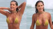 Deborah Secco de biquíni na Barra da Tijuca, no Rio de Janeiro - Fabricio Pioyani/AgNews