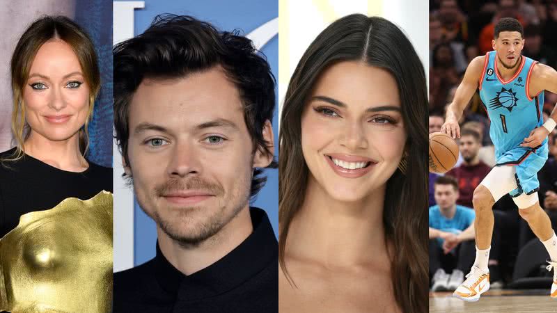 Harry Styles terminou com Olivia Wilde, enquanto Kendall Jenner terminou seu relacionamento com Devin Booker - Foto: Getty Images