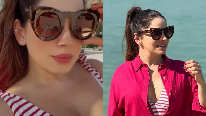 Sabrina Petraglia em praia de Dubai - Reprodução/Instagram