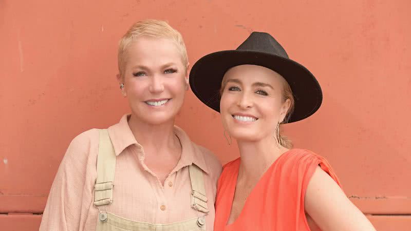 Xuxa e Angélica nos bastidores da série Tarã - Fotos: Blad Meneghel / Disney