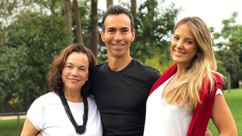 Edna, Cesar Tralli e Ticiane Pinheiro - Foto: Reprodução / Instagram