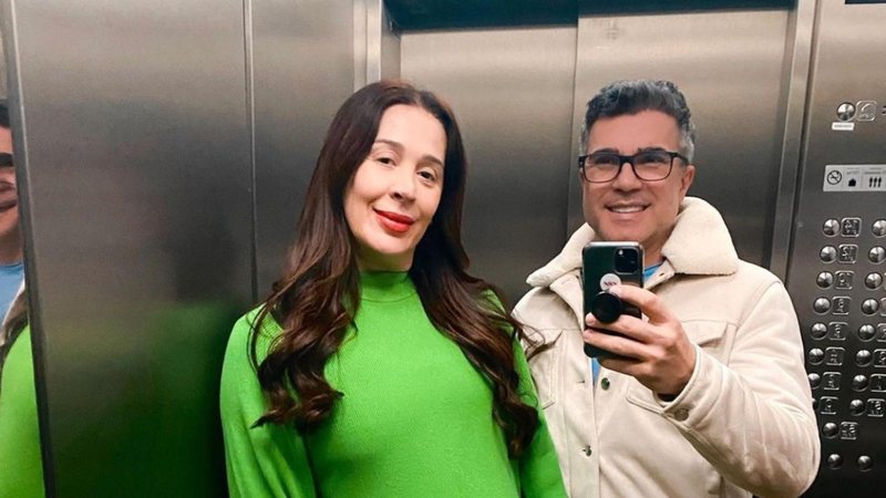 Claudia Raia exibe barriguinha de grávida em foto ao lado de Jarbas - Reprodução/Instagram