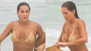 Deborah Secco na praia - AgNews / Dilson Silva