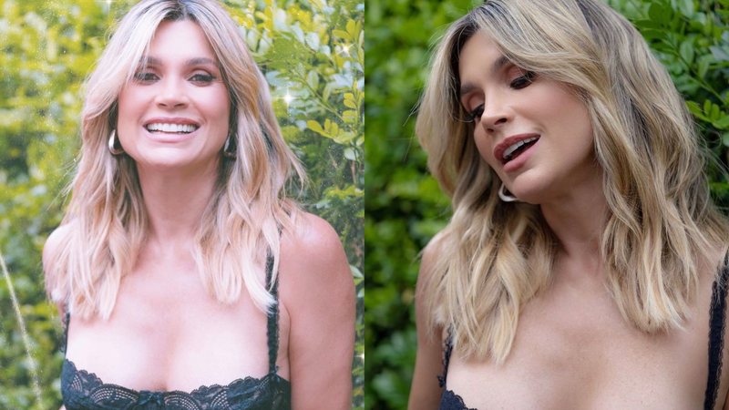 De lingerie transparente, Flávia Alessandra impressiona pela beleza - Reprodução/Instagram