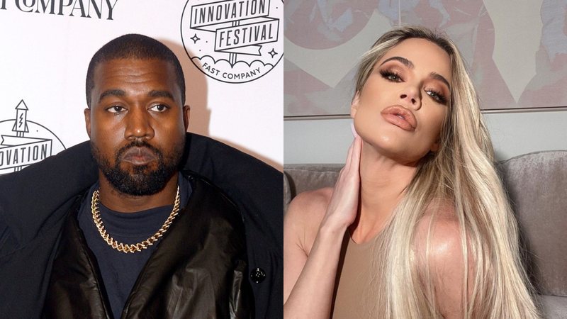 O rapper Kanye West volta a atacar o clã Kardashian-Jenner e Khloé não deixa barato - Foto: Reprodução / Instagram / Getty Images