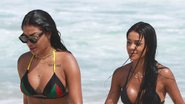 Ludmilla e Brunna Gonçalves ostentam corpaços em dia de praia no Rio - Dilson Silva/AgNews