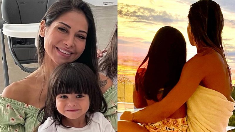 Dias após anunciar separação, Maíra Cardi curte pôr do sol ao lado da filha, Sophia - Reprodução/Instagram