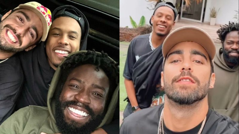 Paulo André compartilhou uma selfie ao lado de Pedro Scooby e Douglas Silva - Reprodução: Instagram