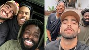 Paulo André compartilhou uma selfie ao lado de Pedro Scooby e Douglas Silva - Reprodução: Instagram