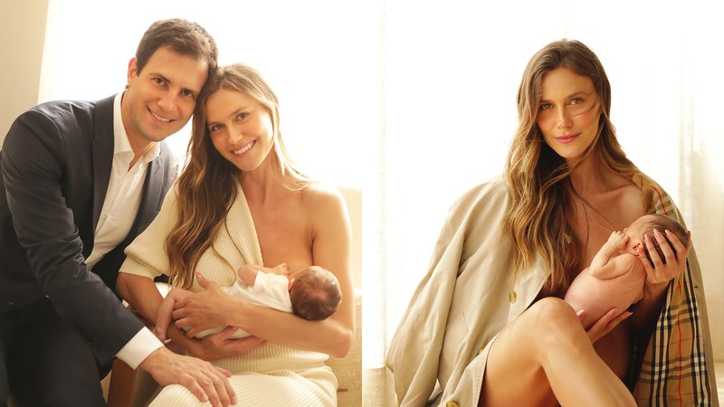 Renata Kuerten posa com o marido, Beto Senna, e a filha, Lorena - Fotos: Ita Mazzutti; Beleza: Bárbara Rosental e Produção: Camila Novo