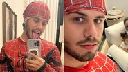 Zé Felipe diverte a família com fantasia do Homem-Aranha - Reprodução/Instagram