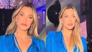 Andressa Suita ostenta beleza com vestido azul decotado - Reprodução/Instagram